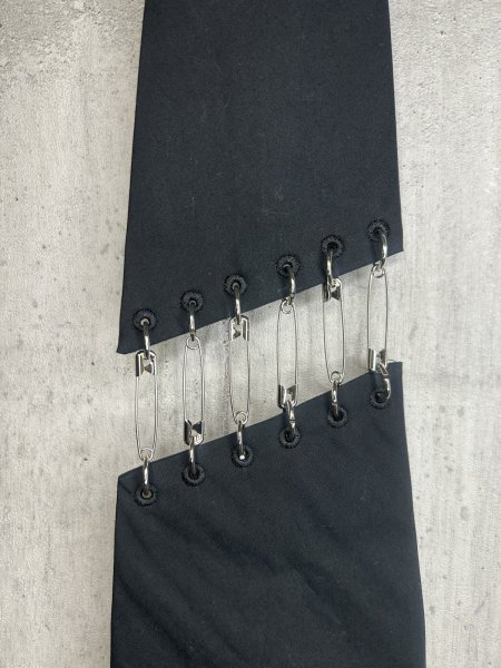 画像4: KIDILL 26AW CHAIN PUNK TIE BLACK (4)
