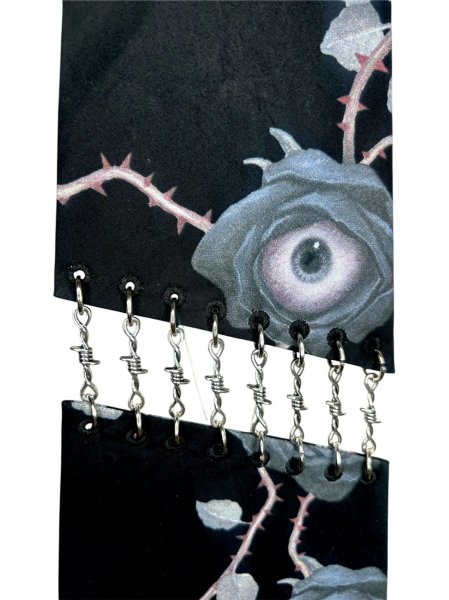 画像5: KIDILL 26AW CHAIN PUNK TIE EYEBALL ROSE BLACK (5)