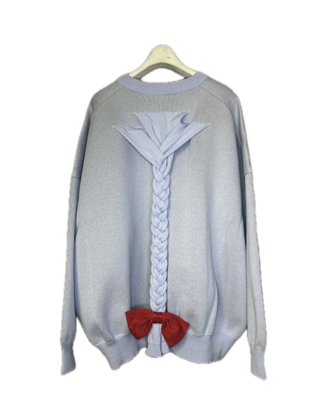画像2: KIDILL 26AW ANARCHY BABY BRAID PULLOVER KNIT ASH BLUE (2)