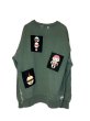 画像2: KIDILL 26AW TEN OF SWORDS PULLOVER SWEAT BIOSTONE WASHED ARTWORK BY TREVOR BROWN GREEN (2)