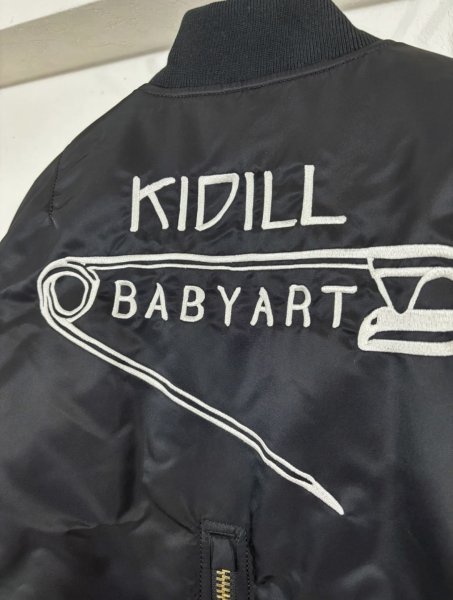 画像5: KIDILL 26AW KIDILL×ALPHAINDUSTRIES COLLABORATION BABYART MA-1 FLIGHT JACKET EMBROIDERED PATCH ARTWORK BY TREVOR BROWN (5)