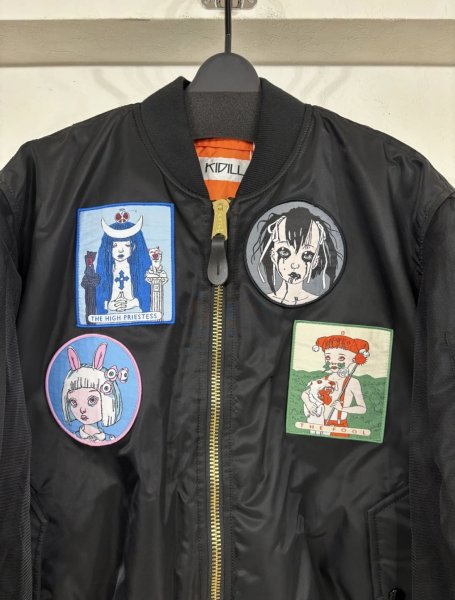 画像3: KIDILL 26AW KIDILL×ALPHAINDUSTRIES COLLABORATION BABYART MA-1 FLIGHT JACKET EMBROIDERED PATCH ARTWORK BY TREVOR BROWN (3)