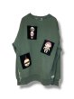 画像2: KIDILL 26AW TEN OF SWORDS PULLOVER SWEAT BIOSTONE WASHED ARTWORK BY TREVOR BROWN GREEN (2)
