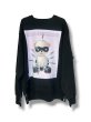 画像1: KIDILL 26AW TEN OF SWORDS PULLOVER SWEAT BIOSTONE WASHED ARTWORK BY TREVOR BROWN BLACK (1)