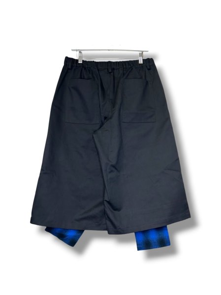 画像2: WESTFALL 3/4 HANG FLANNEL PATCH PANT BLACK (2)