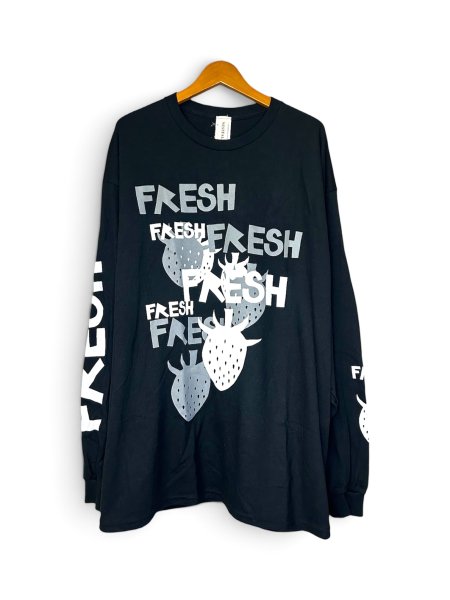 画像1: WESTFALL GREY&WHITE MULTI FRESH T-SHIRT LS BLACK (1)