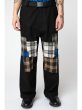 画像4: WESTFALL  DENIM FLANNEL PATCH PANT BLACK (4)