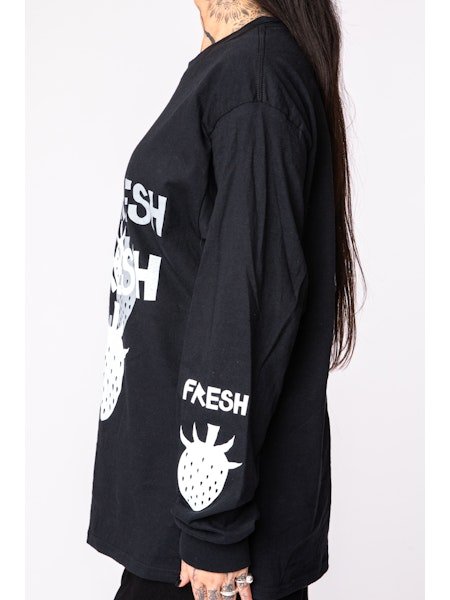 画像6: WESTFALL GREY&WHITE MULTI FRESH T-SHIRT LS BLACK (6)