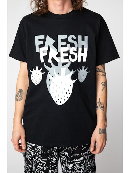 画像3: WESTFALL WHITE&GREY DOUBLE FRESH T-SHIRT SS BLACK (3)
