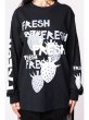画像5: WESTFALL GREY&WHITE MULTI FRESH T-SHIRT LS BLACK (5)