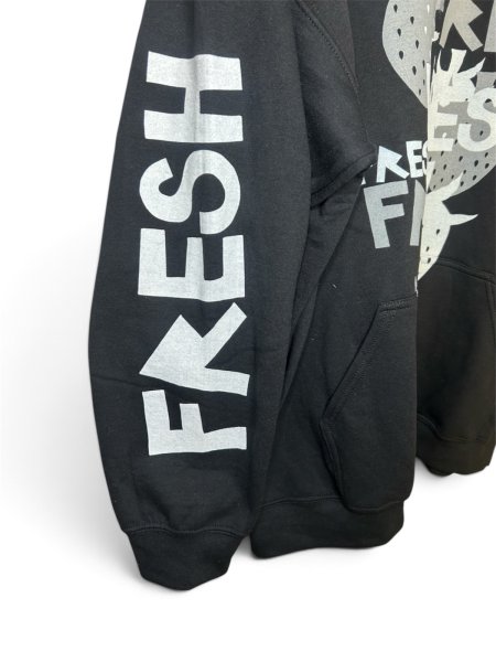 画像4: WESTFALL WHITE&GREY MULTI FRESH ZIP-UP HOODIE LS BLACK (4)