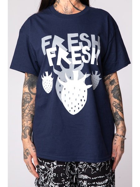 画像3: WESTFALL WHITE&GREY DOUBLE FRESH T-SHIRT SS NAVY (3)