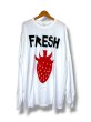 画像1: WESTFALL  BLACK&RED SINGLE BERRY FRESH T-SHIRT LS WHITE (1)