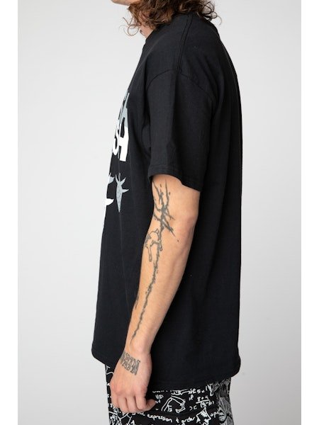 画像4: WESTFALL WHITE&GREY DOUBLE FRESH T-SHIRT SS BLACK (4)