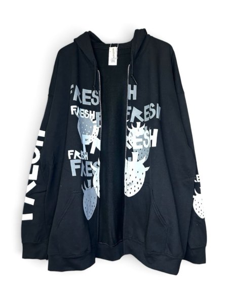 画像2: WESTFALL WHITE&GREY MULTI FRESH ZIP-UP HOODIE LS BLACK (2)