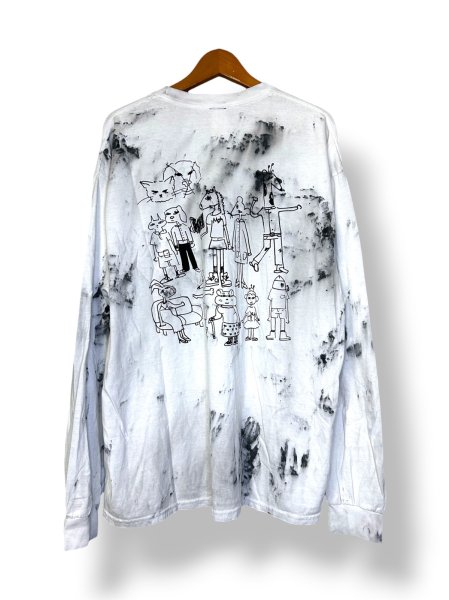 画像2: WESTFALL WESTFALL ANIMALS>HUMANS T-SHIRT LS DIRTY WHITE (2)