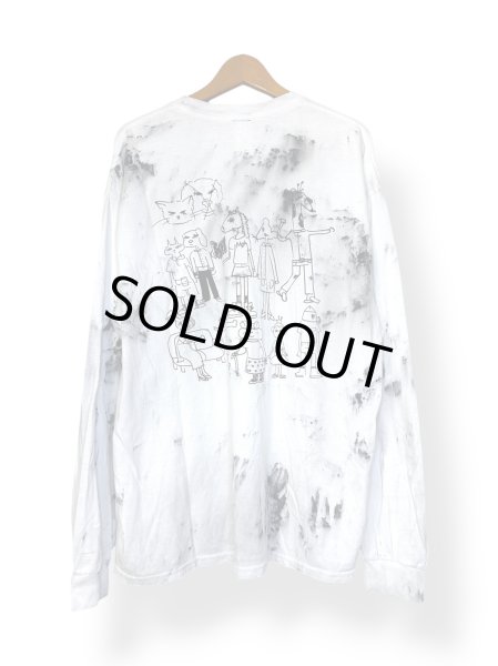 画像2: WESTFALL WESTFALL ANIMALS>HUMANS T-SHIRT LS DIRTY WHITE (2)