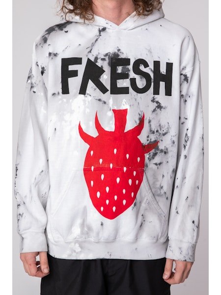 画像3: WESTFALL BLACK&RED SINGLE BERRY FRESH PULLOVER HOODIE LS DIRTY WHITE (3)