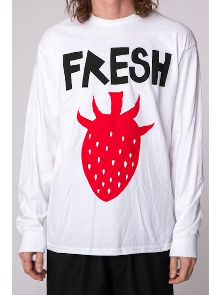画像3: WESTFALL  BLACK&RED SINGLE BERRY FRESH T-SHIRT LS WHITE (3)