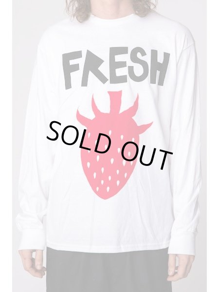 画像3: WESTFALL  BLACK&RED SINGLE BERRY FRESH T-SHIRT LS WHITE (3)