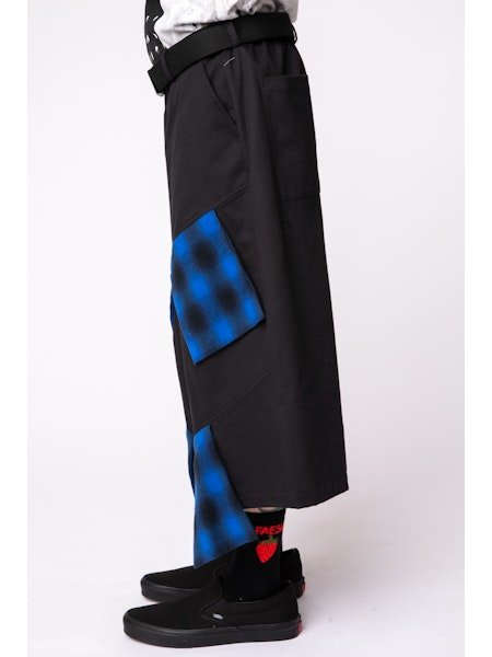 画像7: WESTFALL 3/4 HANG FLANNEL PATCH PANT BLACK (7)