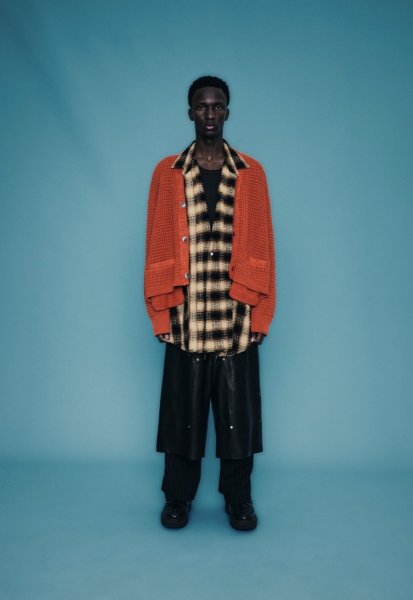 画像4: Azuma. PLAID TURN UP SHIRT MUSTARD (4)