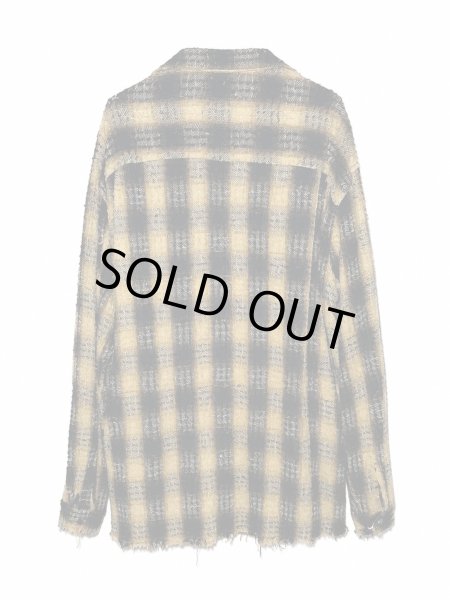 画像2: Azuma. PLAID TURN UP SHIRT MUSTARD (2)