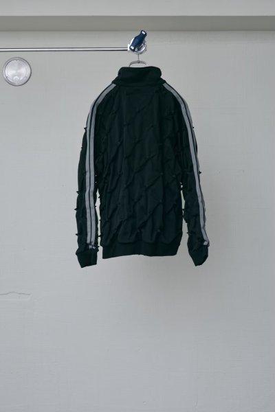画像2: BODYSONG. SHIBORI DISTORTION TRACK JKT W/CHARMS BLACK (2)