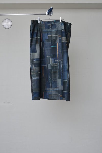 画像2: BODYSONG. LUXURY SCRAPS TAILOR-MADE MULTI-HOOK SKIRT BLACK (2)