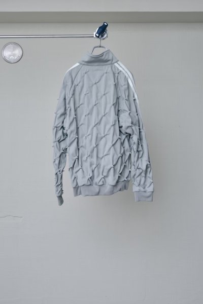画像2: BODYSONG. SHIBORI DISTORTION TRACK JKT W/CHARMS GRAY (2)
