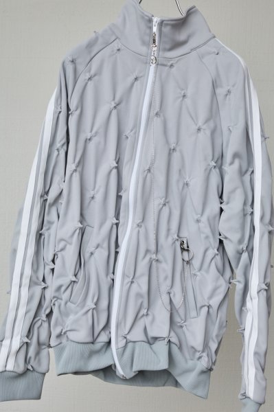 画像4: BODYSONG. SHIBORI DISTORTION TRACK JKT W/CHARMS GRAY (4)
