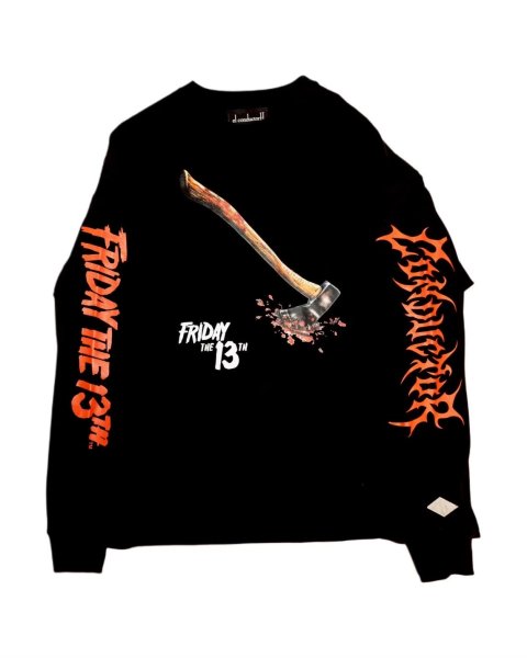 画像1: el conductorH ×FRIDAY THE 13TH POSTER VISUAL L/S T-SHIRT BK (1)