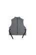 画像2: AMORPHIA TOKYO Anacro Vest(Tint Grey) (2)