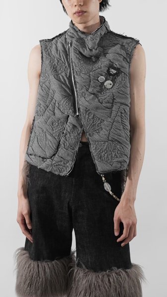 画像3: AMORPHIA TOKYO Anacro Vest(Tint Grey) (3)
