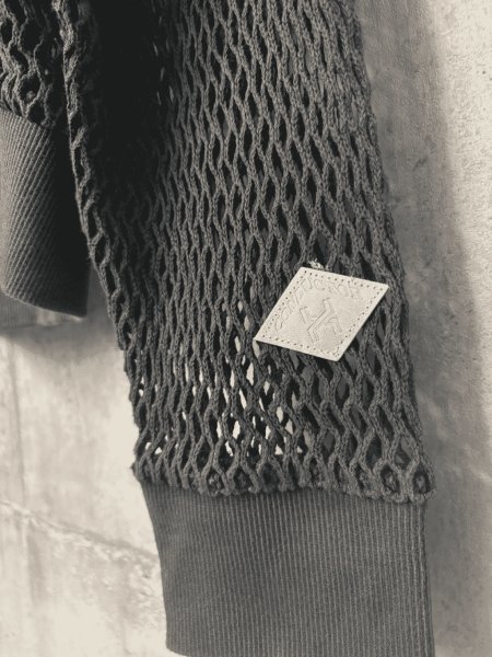 画像4: el conductorH COTTON MESH FULL ZIP HOODIE (4)