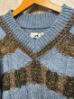 画像3: LIBRIO MENDONÇA  KNIT BORDER CABLE TOP  BLUE (3)