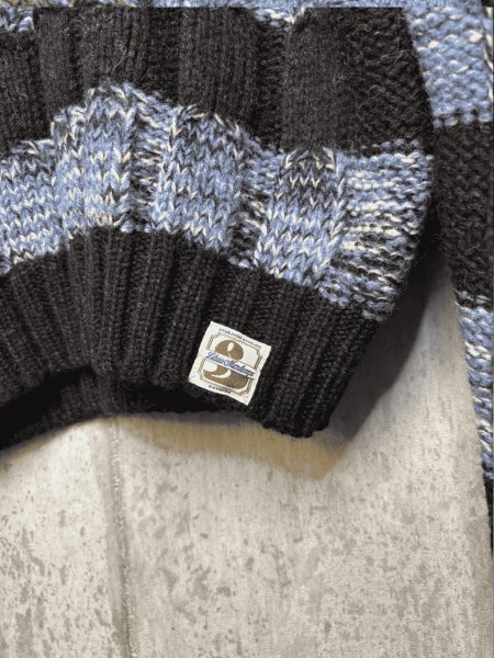 画像4: LIBRIO MENDONÇA  KNIT BORDER CABLE TOP  BLACK (4)