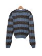 画像2: LIBRIO MENDONÇA  KNIT BORDER CABLE TOP  BLUE (2)