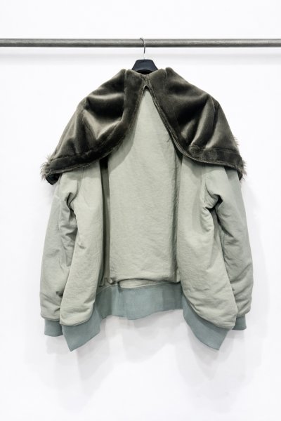 画像3: Azuma.  DROOP N-2A JACKET LIGHT KHAKI (3)