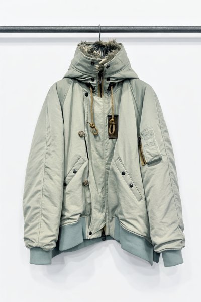 画像2: Azuma.  DROOP N-2A JACKET LIGHT KHAKI (2)