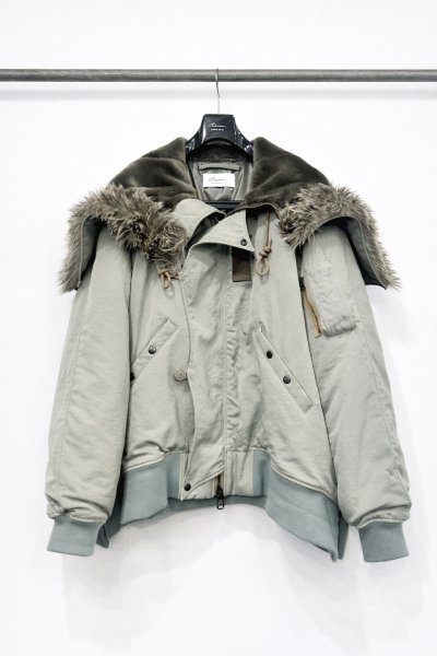 画像1: Azuma.  DROOP N-2A JACKET LIGHT KHAKI (1)