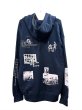 画像2: emary Damaged Scarred Cradle Zip Hoodie NAVY/PINK (2)