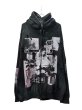 画像1: emary Damaged Scarred Cradle Zip Hoodie BLACK/GREY (1)