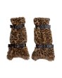画像1: el conductorH BELTED CHEMICAL FUR LEG WARMER MULTI (1)