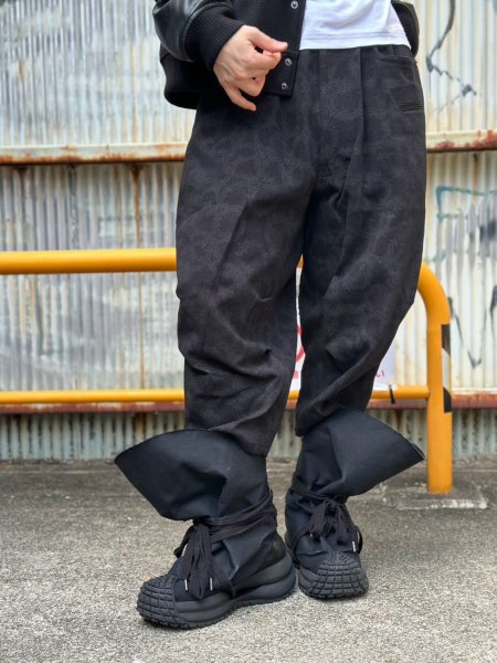 画像6: beauty:beast　Magarimono_collabo Sack Back Boots-2 / COTTON BLACK (6)