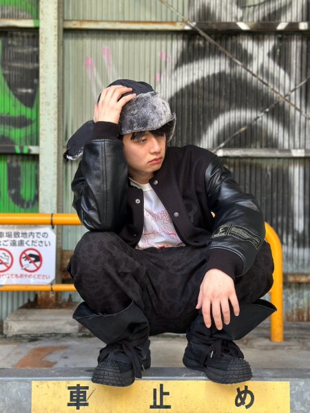 画像5: beauty:beast　Magarimono_collabo Sack Back Boots-2 / COTTON BLACK (5)