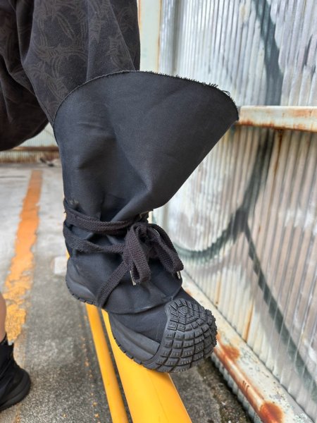 画像4: beauty:beast　Magarimono_collabo Sack Back Boots-2 / COTTON BLACK (4)