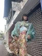画像9: pays des fées Flower eye Velour Zip-up hoodie (9)