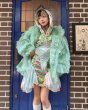 画像10: pays des fées Raffle faux fur jacket Mint green (10)