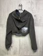 画像3: emary Faux Leather Graphic Short Zip Hoodie (3)